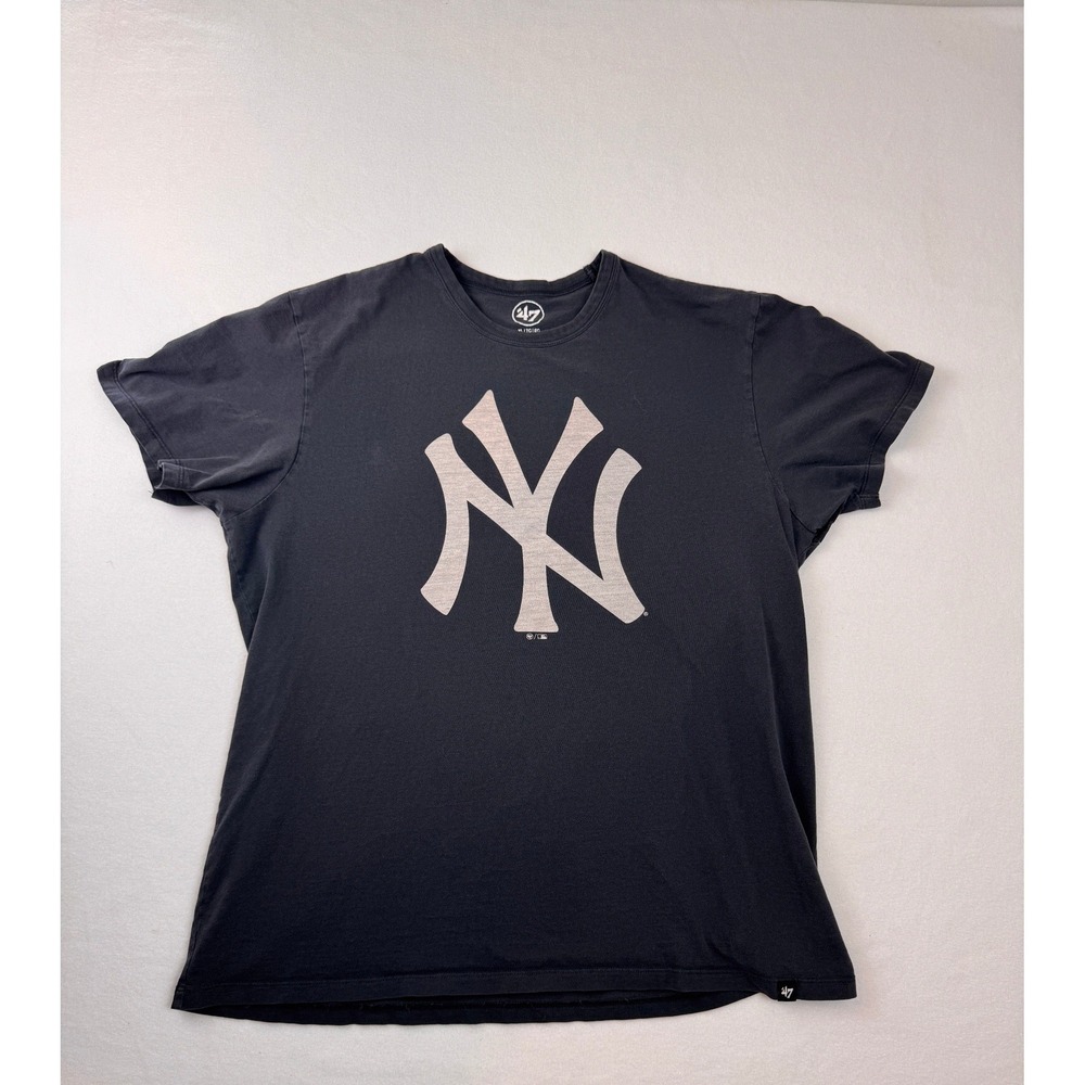 47 Brand New York Yankees Logo‎ Graphic T-Shirt MLB Baseball Casual Men's XL